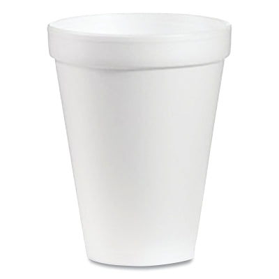 Dart Container Corp. 12J12 Foam Cup, 12 oz, White