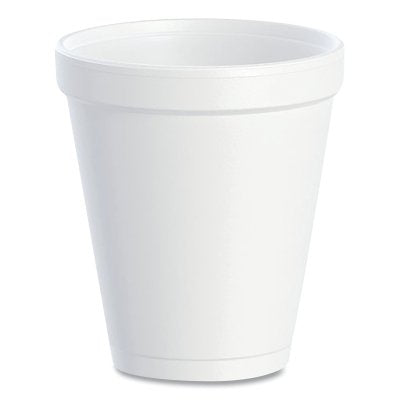 Dart Container Corp. 8J8 Foam Cup, 8 oz, White