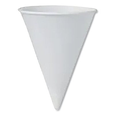 Solo W4FCSOLO Paper Cone Water Cup, 4 oz, White