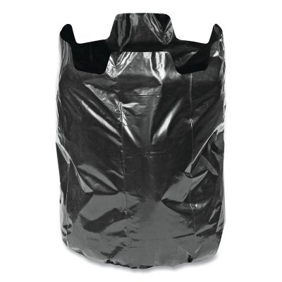 Pitt Plastics CB6030XK Contractor Bag, 60 gal, 3.0 mil, 37 in W x 53 in H, Black, Tie-Top Closure
