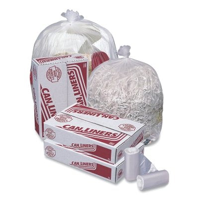 Pitt Plastics MR43483MC HD Mini Roll Trash Liner  56 gal Glutton  16 µ  43 in W x 48 in H  Natural