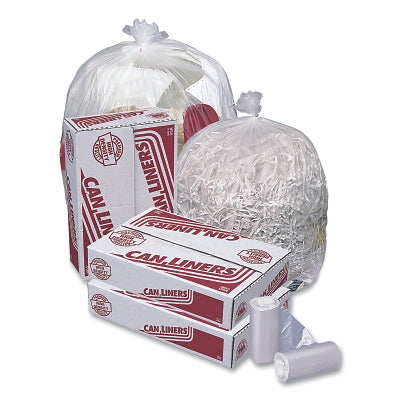 Pitt Plastics MR24339MC HD Mini Roll Trash Liner  12 to 16 gal  6 µ  24 in W x 33 in H  Natural