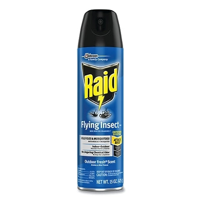 Raid 300816 Flying Insect Killer, 15 oz, Aerosol Can