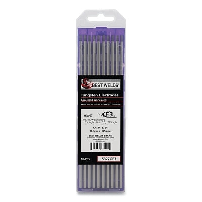 Best Welds 5327E3 5/32 X 7 E3 TUNGSTEN ELECTRODE  10/PK