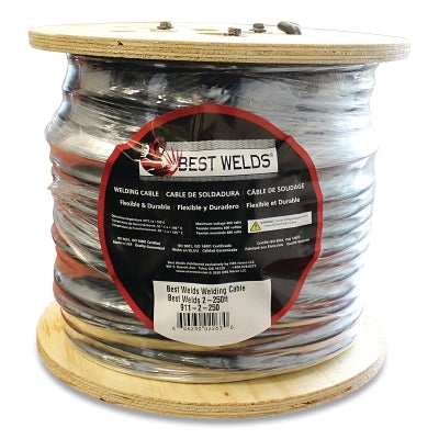 Best Welds 10X100 Welding Cable, 1/0 AWG, 100 ft, Black