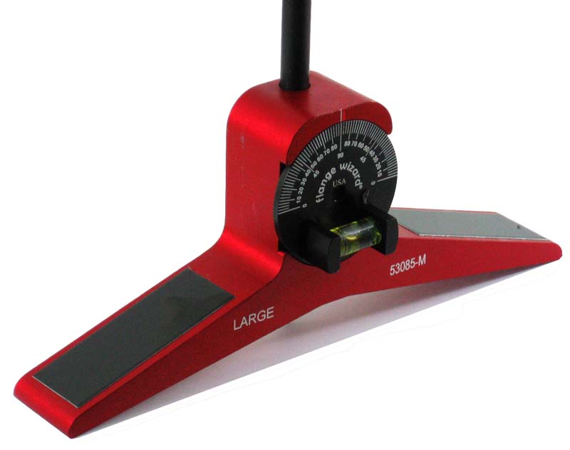 Flange Wizard 53085-M Large Magnetic Centering Head with Vial for 12 in and Larger Pipe
