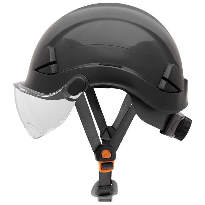 Honeywell Fibre-Metal FSH10011 Non-Vented Safety Helmet Black 6 Point Ratchet Suspension