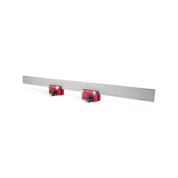 Flange Wizard MSG230 Magnetic Torch Guide 24 in Stainless Steel with 2 Adjustable Magnetic Blocks