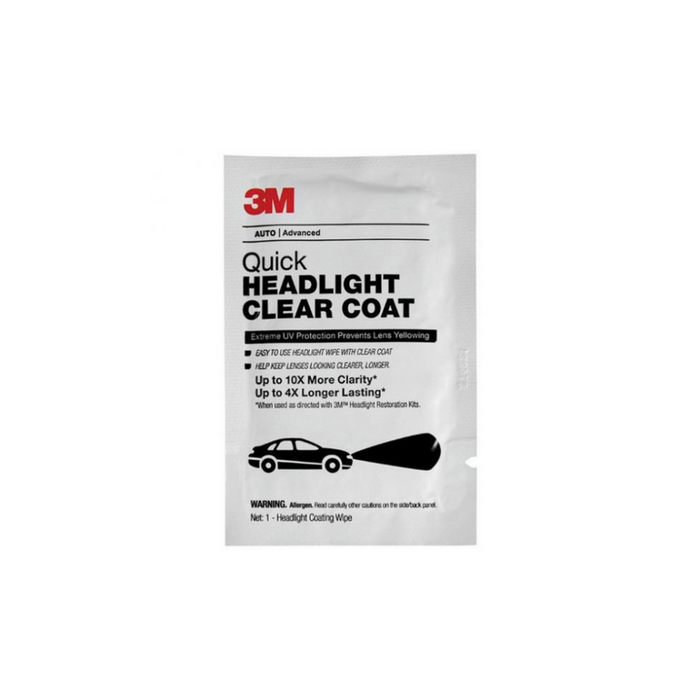 3M™ 32516 Quick Headlight Clear Coat Wipes, Milky White, 40 Wipes per Box, 1 Box