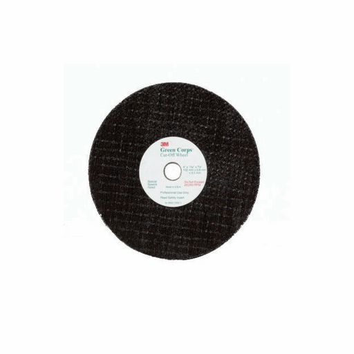 Green Corps™ 01991 Cut-Off Wheel, 3 in x 3/16 in, 3/8 in Center Hole, Aluminum Oxide, Pack of 5