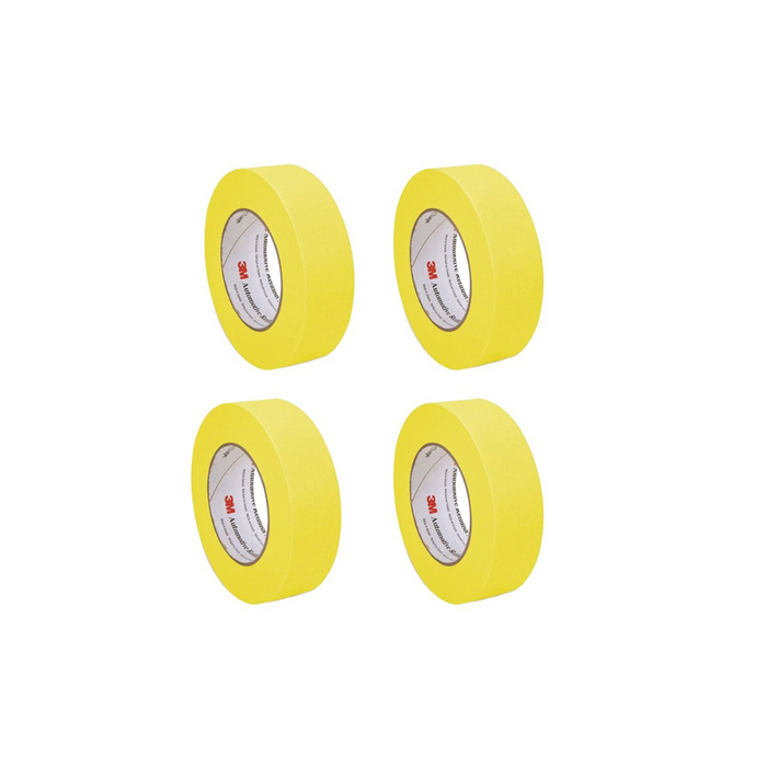 3M™ 06654 Automotive Refinish Masking Tape, 36 mm x 55 m, 4 Pack