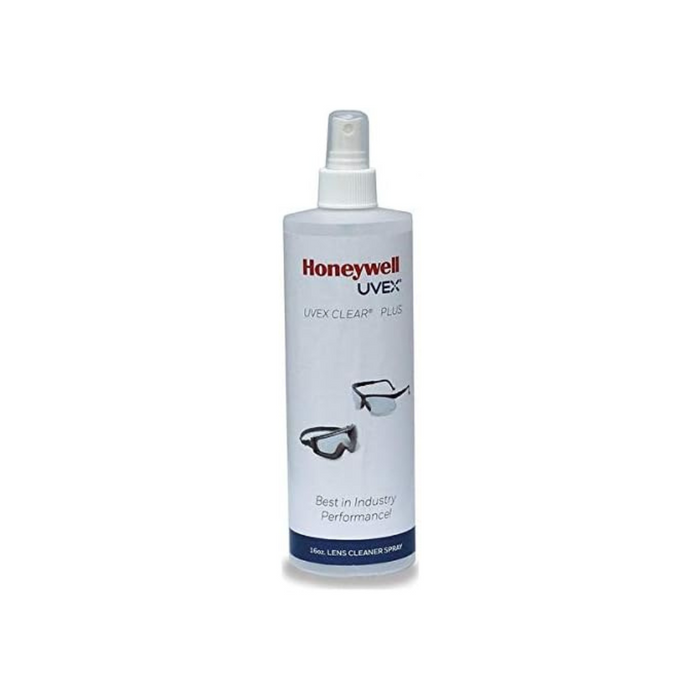 Honeywell Uvex Clear Plus Lens Cleaning Solution, 16 oz Spray Bottle