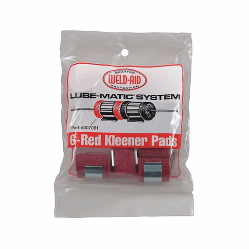 Weld-Aid Wire Cleaning Pads Red, 6-Pack #007061