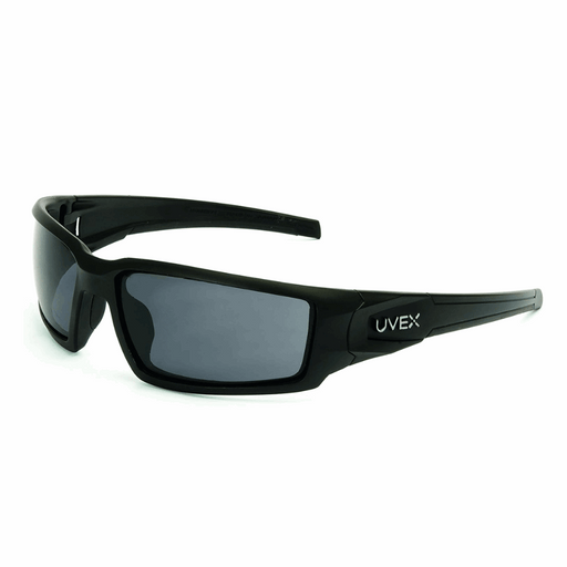 Honeywell Uvex Hypershock Safety Eyewear, Gray Polycarbonate Lens, HydroShield® AF, Matte Black Polycarbonate Frame