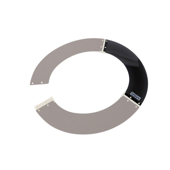MSA 697410 Full Brim Hard Hat V-Gard Sun Shield Visor
