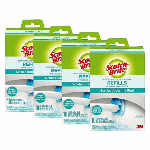 Scotch-Brite Disposable Toilet Cleaner Refill Pads, with Bleach Alternative, Removes Rust & Hard Water Stains, 40 Disposable Refills.