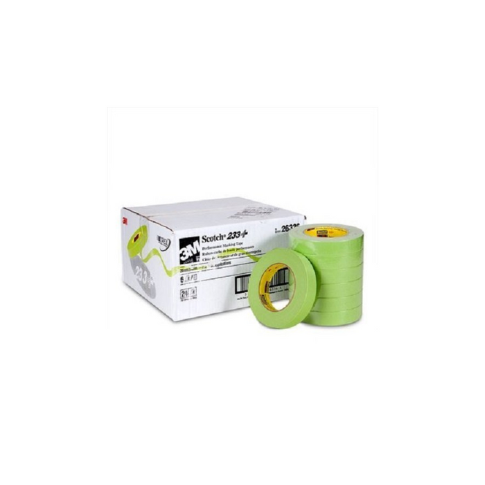 Scotch® Performance Masking Tape 233+ 26336, Green, 24 mm x 55 m,  Case of 24