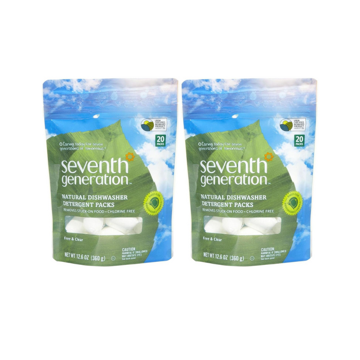 Seventh Generation® Dish Detergent Packs, 45/Bag (2 Bags)