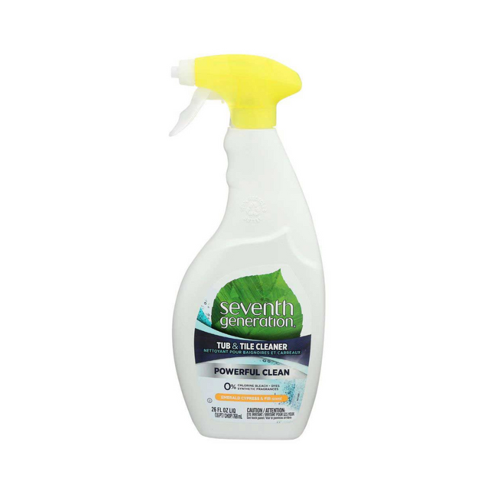 Seventh Generation Emerald Cypress and Fir Scent Tub and Tile Cleaner, 26 Fluid Ounce