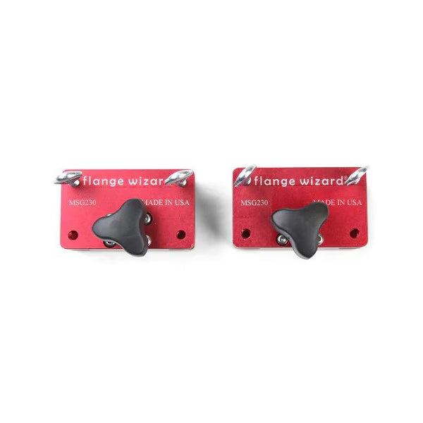 Flange Wizard MSB202 Magnetic Blocks Off/On 2 Pc Set for Squares and Straight Edges